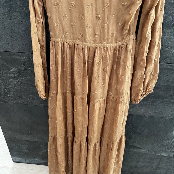 Doen Faye Maxi Dress Adobe Floral Embroidered Size XS - Picture 16 of 16